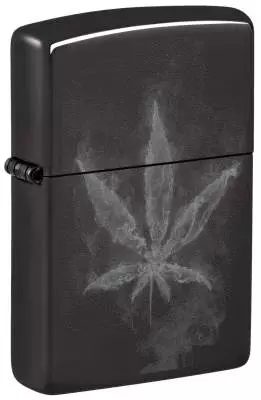 Produktbild: Zippo Smokey Leaf schwarz glanz Feuerzeug 60007541