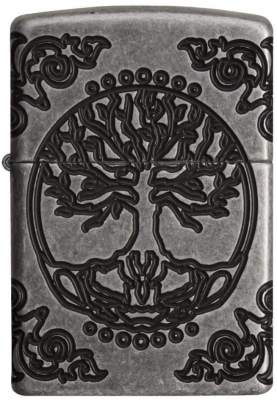 Produktbild: Zippo Tree of Life silbern antik Armor Case