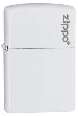 Produktbild: Zippo White Matte Basismodell weiß mit Logo Feuerzeug