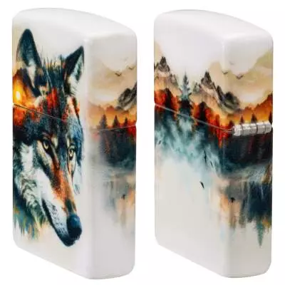 Produktbild: Zippo Wolf and Mountain Feuerzeug Seiten