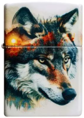 Produktbild: Zippo Wolf and Mountain Feuerzeug vorne