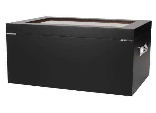 Produktbild: Angelo Humidor 3 Sichtfenster 2 schwarz hinten