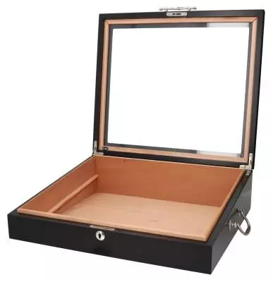 Produktbild: Angelo Gastrohumidor schwarz offen ohne Tablet