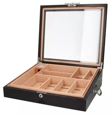 Produktbild: Angelo Gastrohumidor schwarz offen