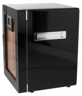 Produktbild: Angelo Humidor Schrank LED schwarz Seite