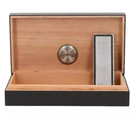 Produktbild: Angelo Humidor schwarz matt mini vorne