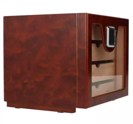 Produktbild: Angelo Humidorschrank Cabinett M Wurzelholz seitlich