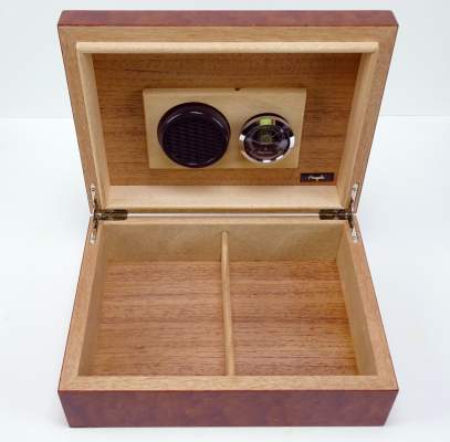 Angelo Humidor Wurzelholz Set mit Ascher Cutter | raucher-xxl