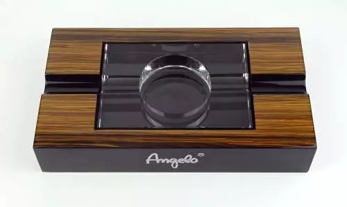 Angelo Design Zigarrenascher Holz 2 Ablagen 27x15x5cm