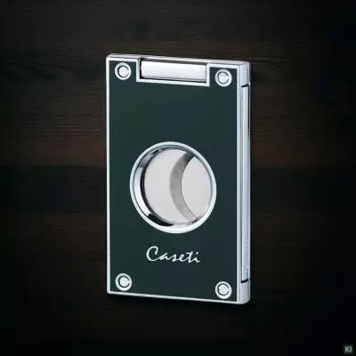 Produktbild: Caseti Paris Zigarrenschneider grün auf Holz
