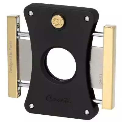 Produktbild: Caseti Paris Zigarrencutter schwarz gold offen