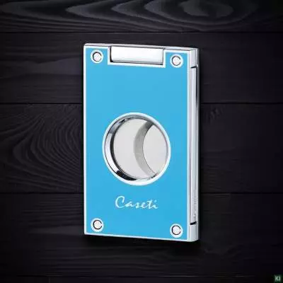 Produktbild: Caseti Paris Zigarrenabschneider türkisblau auf Holz