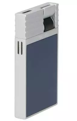 Produktbild: Caseti Paris Feuerzeug dunkelblau silber seitlich