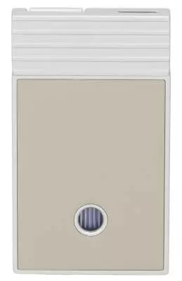 Produktbild: Caseti Paris Feuerzeug grau-beige Flat Jet Flamme hinten