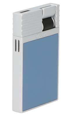 Produktbild: Caseti Paris Feuerzeug türkisblau Flat Jet Flamme seitlich