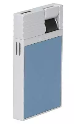 Produktbild: Caseti Paris Feuerzeug türkisblau Flat Jet Flamme seitlich