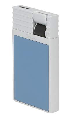 Produktbild: Caseti Paris Feuerzeug türkisblau Flat Jet Flamme seitlich