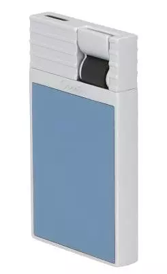 Produktbild: Caseti Paris Feuerzeug türkisblau Flat Jet Flamme seitlich