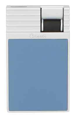 Produktbild: Caseti Paris Feuerzeug türkisblau Flat Jet Flamme vorne