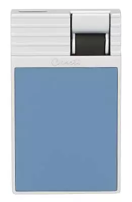 Produktbild: Caseti Paris Feuerzeug türkisblau Flat Jet Flamme vorne