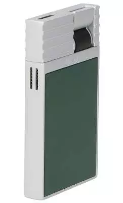 Produktbild: Caseti Paris Feuerzeug grün Flat Jet Flamme seitlich