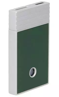 Produktbild: Caseti Paris Feuerzeug grün Flat Jet Flamme seitlich hinten