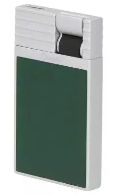 Produktbild: Caseti Paris Feuerzeug grün Flat Jet Flamme seitlich