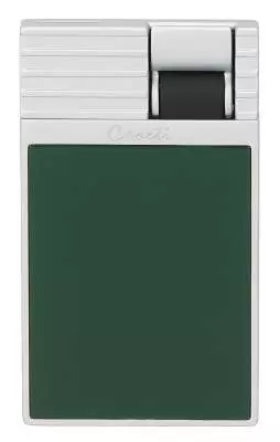 Produktbild: Caseti Paris Feuerzeug grün Flat Jet Flamme vorne