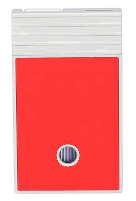 Produktbild: Caseti Paris Feuerzeug rot Flat Jet Flamme hinten