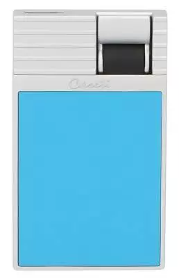 Produktbild: Caseti Paris Feuerzeug türkisblau Flat Jet Flamme vorne