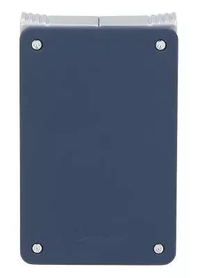 Produktbild: Caseti Paris Duo-Feuerzeug blau chrom vorne