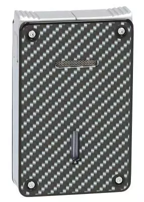 Produktbild: Caseti Paris Duo-Feuerzeug Carbon-Optik chrom hinten