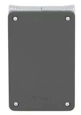 Produktbild: Caseti Paris Duo-Feuerzeug grau chrom vorne