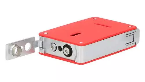 Produktbild: Caseti Paris Duo-Feuerzeug rot chrom unten