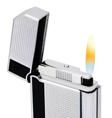 Produktbild: Caseti Paris Feuerzeug Rom schwarz chrom Caree Flamme