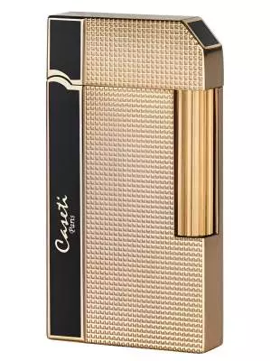 Produktbild: Caseti Paris Feuerzeug Rom schwarz gold Caree