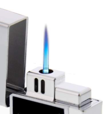 Produktbild: Caseti Paris Soleil Jet Feuerzeug chrom schwarz