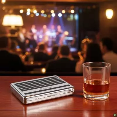 Produktbild: Zigarettenetui Caseti Chrom mit Streifen 18er an der Bar