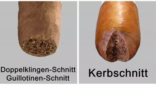 Produktbild: Kerbschnitt und Doppelklingenschnitt bei Zigarren