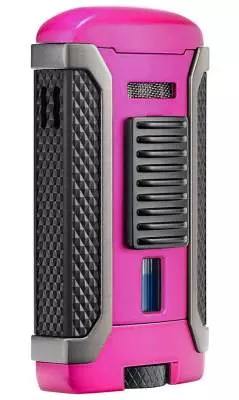 Produktbild: Colibri Apex II Feuerzeug pink-schwarz seitlich