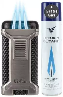 Produktbild: Colibri Ascari gun schwarz Feuerzeug
