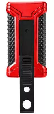 Produktbild: Colibri Ascari rot schwarz Feuerzeug hinten