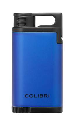 Produktbild: Colibri Feuerzeug Belmont blau metallic schwarz