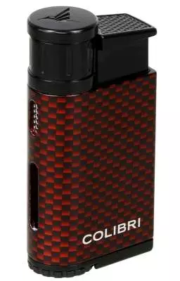Produktbild: Colibri Evo rot Carbon Design Feuerzeug