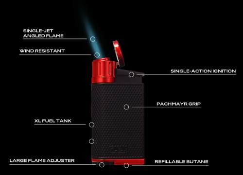 Produktbild: Colibri Evo schwarz Feuerzeug Ausstattung