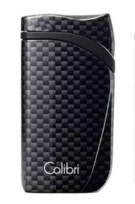 Colibri Feuerzeug Falcon Carbondesign schwarz 3