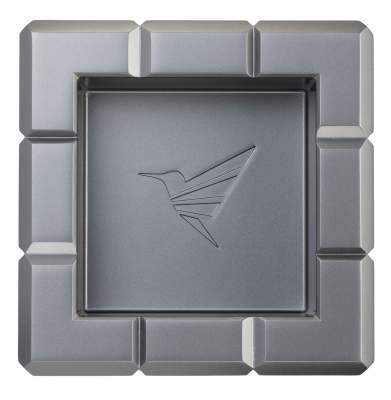Produktbild: Colibri Heritage Cube anthrazit Zigarrenascher mit 4 Ablagen