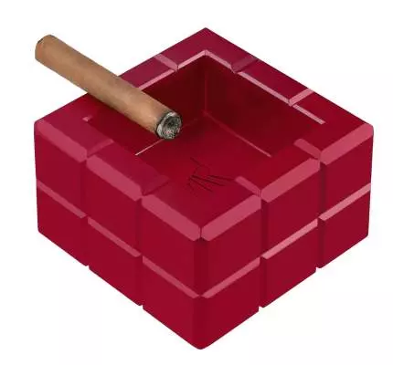 Produktbild: Colibri Heritage Cube rot Zigarrenascher mit 4 Ablagen