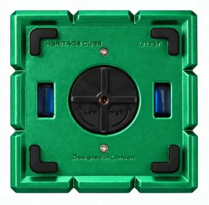 Produktbild: Colibri Heritage Cube grün Tischfeuerzeug Unterseite