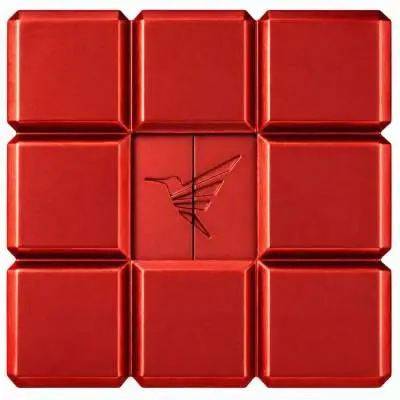 Produktbild: Colibri Heritage Cube rot Tischfeuerzeug Draufsicht